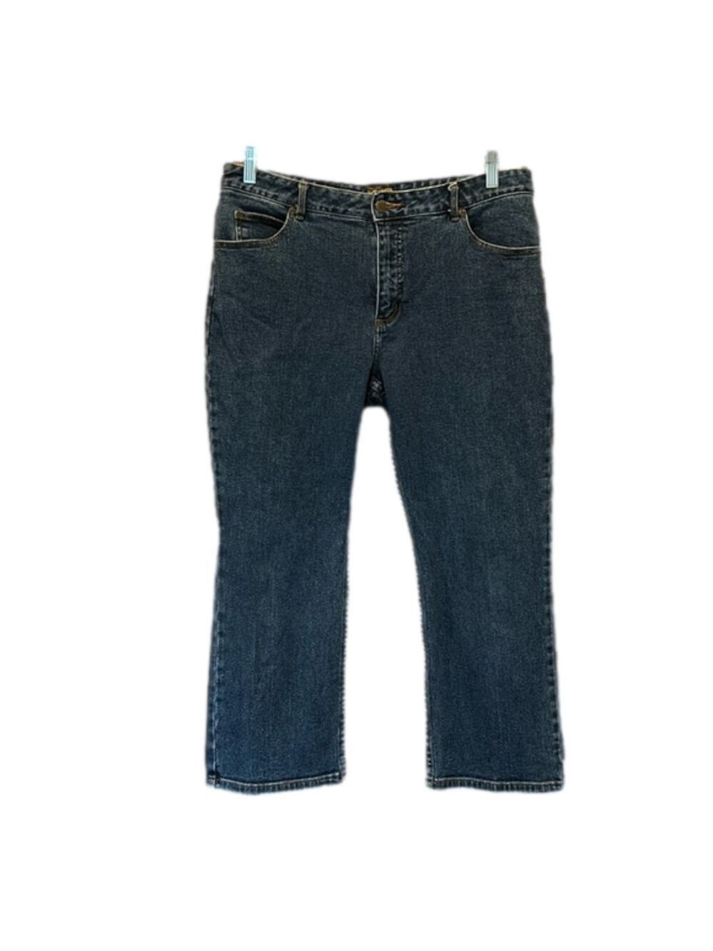 Caslon Women's Straight Leg Ankle Length Dark Wash Jeans Size 12